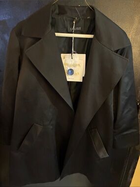 Carlisle Black Women's Tailored Silk Jacket NWT size 10